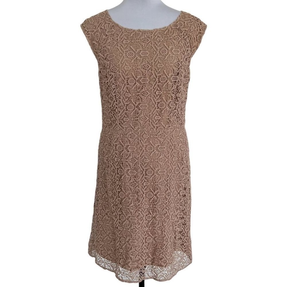 Alice by Temperley crochet laced midi sheath dress